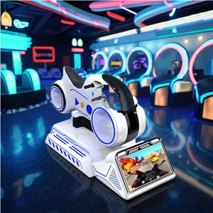 Simulateur de moto <span class=keywords><strong>VR</strong></span> 9D à mouvement complet, jeu de course dynamique immersif pour parc d'aventure intérieur et utilisation sur PC à domicile - Product Image 2