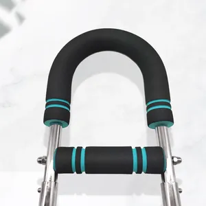 Entrenador de fuerza de brazos en forma de U ajustable, equipo de fitness multifuncional para interiores con barra de resistencia para muñecas con resorte de seguridad - Product Image 3