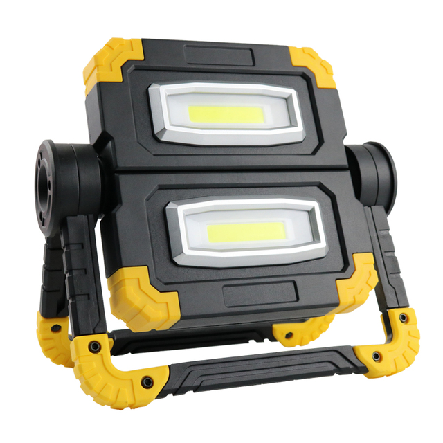 New Outdoor Waterproof USB Charging Cordless Portable Led Floodlight Adjustable Folding Handheld LED Work Light