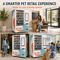 Máquina Expendedora Comercial de Snacks para Mascotas, Golosinas y Alimentos para Mascotas, Máquina Expendedora Inteligente con Pago con Tarjeta y Billetes
