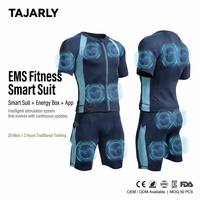 Combinaison d'entraînement EMS sans fil pour hommes, 14 zones d'électrodes, imperméable, respirante, écologique, deux pièces, fitness à sec