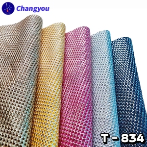 T-834 Sang Trọng Thủy Phân Chịu Mài Mòn Tpu Da Tổng Hợp Đàn Hồi Cao Dệt Mô Hình Kim Loại Hiệu ứng Cho Trang Trí May Mặc - Product Image 1