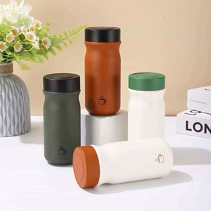 Stainless Steel Insulated Water Bottle Pop-Up Lid Portable Thermal Bottle <b>Large</b> Capacity Food Grade Travel Mug - Product Image 1