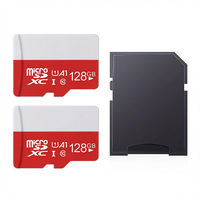 KO128GB Kartu TF Micro SDXC 2-Pack UHS-I Kelas 10 U1 A1 untuk Drone/Kamera Mobil/Kamera/Ponsel/Nintendo Switch/PC/Tablet