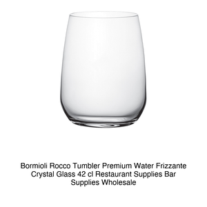 Bormioli Rocco Tumbler Premium Water Frizzante Crystal Glass 42 cl Restaurant Supplies Bar Supplies Wholesale - Product Image 2