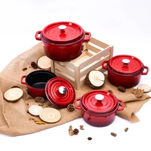 Master Cooking in Stylish Dutch pot Skillet fty pan Cooking Sets Cookware