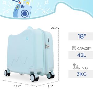 Children Cartoon Trolley Bag 18 Inch Lightweight Spinner Portable Password <strong>Suitcase</strong> <strong>Small</strong> Carry on Wholesale Koper Anak - Product Image 3