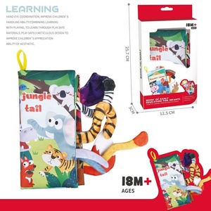 Libros de <span class=keywords><strong>tela</strong></span> suave para bebé, <span class=keywords><strong>libro</strong></span> de <span class=keywords><strong>tela</strong></span> Montessori para tocar y sentir, <span class=keywords><strong>libro</strong></span> de <span class=keywords><strong>tela</strong></span> de Historia de cola infantil para aprendizaje educativo temprano - Product Image 4