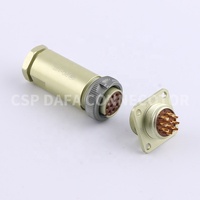 Conector de 10 Pines PC-10, Conector Cilíndrico de Alta Temperatura, Estándar Ruso