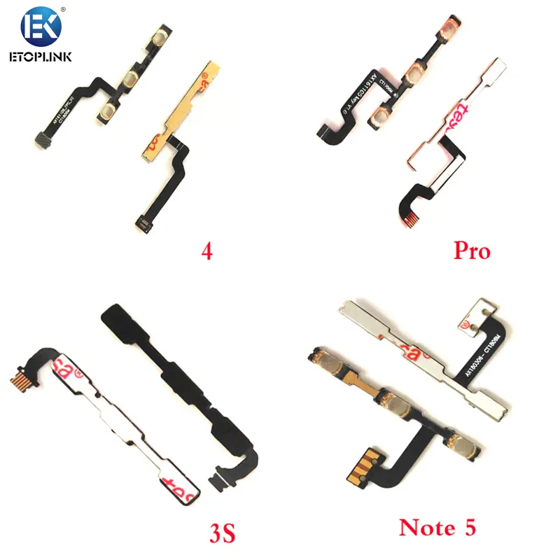 Mobile Phone parts Volume Button Key Flex Cable for xiaomi For Redmi NOTE 5 / NOTE5 PRO / NOTE 5A Power Flex Cable