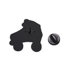 So rolle ich Emaille Pin süße Rollschuhe mit Bogen Brosche Revers Abzeichen Schmuck Geschenk für Skater - Product Image 5