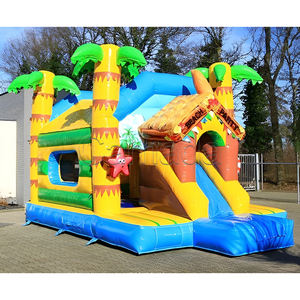 Château gonflable sur le thème de l'ananas miniature personnalisé avec toboggan pour enfants - Protection UV, imperméable, installation facile - Product Image 4