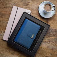 Libretas de Oficina A5 al por Mayor, Artículos de Papelería para Regalo, Diario con Cubierta de Cuero PU, Impresión de Logotipo Personalizado en Serigrafía, Sets de Regalo