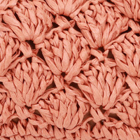 Sac de dîner en forme d'éventail fait à la main en forme de dame en forme de crochet rouge brique porte-monnaie avec pince en fer sac cadeau portable
