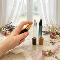 Botol Parfum Spray Kaca Kotak 10ml Berkualitas Tinggi, Penutup Kayu, Custom, Promo