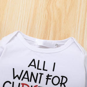 Ropa Navideña para Niños, Conjuntos para Bebés Recién Nacidos, Traje de Santa Claus Unisex de Algodón para Exportación - Product Image 4