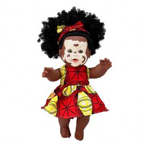 Nouveau design, poupée africaine noire réaliste de 12 pouces avec <span class=keywords><strong>Vitiligo</strong></span> - Product Image 4