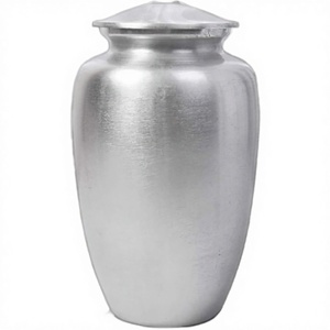 Modern Design Adult Cremation <b>Urn</b> <b>Large</b> Metal Human Ashes Holder Customized Capacity Handmade Matte Tabletop Vase Antique. - Product Image 3