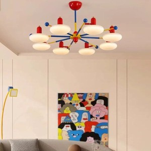Memphis Chandelier <b>Led</b> <b>Light</b> Multi Head Round Home Lighting For Living Room Bedroom Study Dining Room - Product Image 3