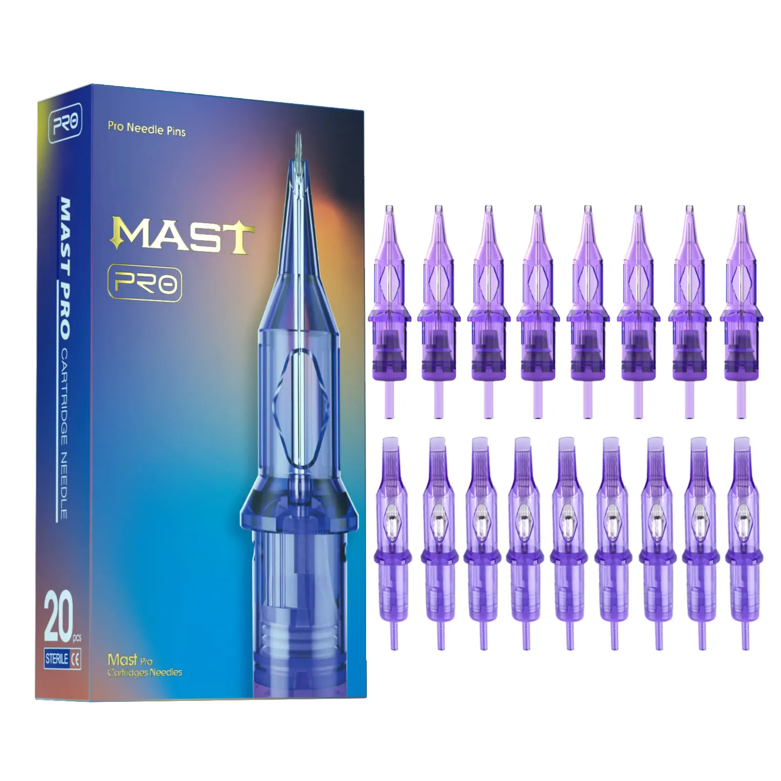 Bán buôn chuyên nghiệp hộp mới mast Pro trang điểm dùng một lần pmu 1rl trang điểm vĩnh viễn Tattoo Needle Cartridge