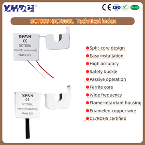 Yhdc SCT006 SCT006L หม้อแปลงแบบแยกส่วนหลักเซ็นเซอร์กระแสแบบหนีบสำหรับมิเตอร์วัดพลังงานความแม่นยำสูง CE ROHS - Product Image 3