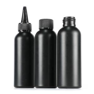 150ml Bouteilles compte-gouttes en plastique HDPE noir Shampooing Conditionneur Conteneurs Emballage liquide - Product Image 1