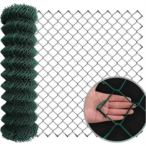 Cyclone kim cương lỗ Chuỗi liên kết hàng rào lưới CuộN PVC tráng hàng rào - Product Image 3