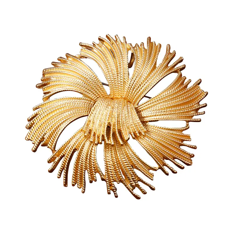 Jachon Y Luxury mạ Vàng pháo hoa hình dạng Trâm cổ điển hoa Trâm Pin trang sức cho phụ nữ thời trang đồ trang sức trâm cài