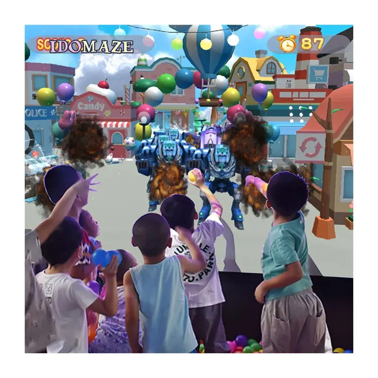 Интерактивная игровая площадка для детей, Детский интерактивный дисплей, проекционный датчик движения, 3D-проектор, настенные интерактивные игры для детей