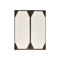 Couvertures de menu de restaurant en cuir PU de qualité supérieure personnalisées 5.5 "X 11"