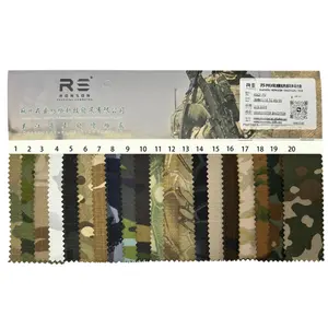 Ensembles d'échantillons gratuits TC/ C/CVC Cordua tissu tactique cordura camouflage tissu TC ripstop