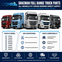 Pièces d'origine SHACMAN en stock, y compris les composants du moteur, de la transmission, du châssis et de la cabine pour les modèles X3000, M3000, F3000.
