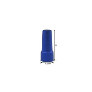 Tapa de válvula francesa de aleación de aluminio colorida para bicicleta, cubierta de vástago de neumático sin cámara, reparación y reemplazo, negro, azul, rojo, dorado, plateado - Product Image 2