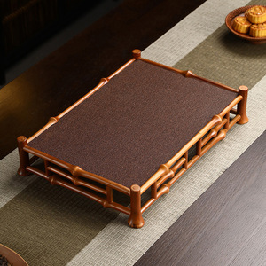 Chinese bamboo <b>tea</b> tray, teacup holder, <b>tea</b> <b>set</b> storage, teapot holder, <b>tea</b> ceremony <b>tea</b> <b>set</b> tray - Product Image 4