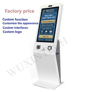 Kiosco de Centro Comercial con Pantalla Táctil de Autoservicio de 21.5 y 27 Pulgadas, con Soporte de Pie y Pago por Código QR <span class=keywords><strong>para</strong></span> Tiendas de Comida Rápida - Product Image 1