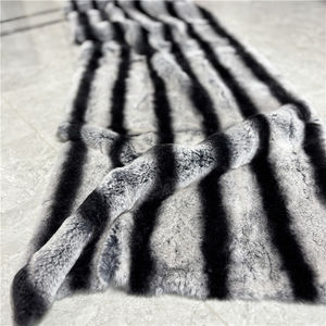 Alfombra Suave <span class=keywords><strong>de</strong></span> Piel <span class=keywords><strong>de</strong></span> Conejo Rex con Diseño <span class=keywords><strong>de</strong></span> <span class=keywords><strong>Chinchilla</strong></span> - Product Image 5