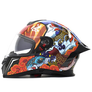 Casque de <span class=keywords><strong>moto</strong></span> intégral de dessin animé, casque de <span class=keywords><strong>moto</strong></span> blanc, casque de <span class=keywords><strong>moto</strong></span> d'aventure, casques de <span class=keywords><strong>moto</strong></span> certifiés - Product Image 2
