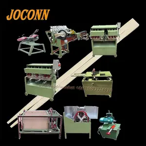 Semi Automatische Chinese Wegwerp Twin Ronde Houten Eetstokjes Productie Lijn Bamboe Eetstokje Making Machine