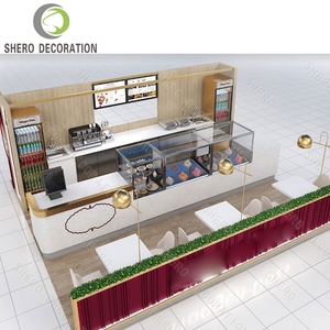 Mostrador Portátil Moderno para Cafetería, Bar de Jugos, Heladería, Quiosco, Muebles y Diseño para Tienda de Té de Burbujas - Product Image 4