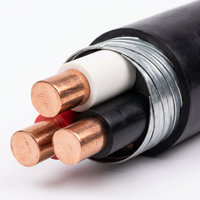 Cable de Alimentación PrimePro 8.7/15kV YJV22, Doble Blindaje de Acero, 3 Núcleos, Aislamiento XLPE, Conductor de Cobre, Clasificación IP68, Duración de Más de 40 Años