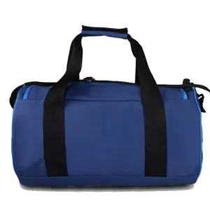 Durable Polyester Large Capacity Cylindric Duffle Gym Bag Travel Carry-On Bag For Men