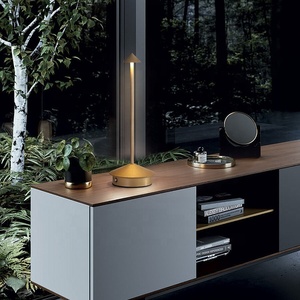 Moderne Kabellose LED-Tischlampe Dimmbar Wiederaufladbar Schnurlose Nachttischlampe für Esstisch Ambiente-Beleuchtung - Product Image 4