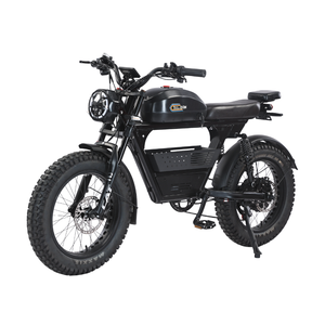 Vélo à pneus larges de 20 pouces pour adultes, moteur 1500W 52V, amortisseurs, freins hydrauliques, vélo électrique tout-terrain pour hommes et femmes, TANK-Pro Ebike - Product Image 1
