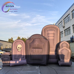 Nouvelle décoration <span class=keywords><strong>de</strong></span> ballon gonflable <span class=keywords><strong>de</strong></span> <span class=keywords><strong>pierre</strong></span> <span class=keywords><strong>tombale</strong></span> d'Halloween durable alimentée par USB étanche - Product Image 3