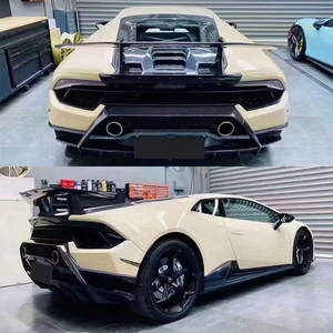 Convient pour Lamborghini <span class=keywords><strong>Huracan</strong></span> LP580 LP610 Upgrade Performance Body Kit Car Bumper Semi Carbon Fiber - Product Image 3