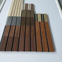 Produk baru desain Modern arang PS EPS Panel dinding kayu peredam tahan air untuk rumah tangga kedap air untuk penggunaan apartemen