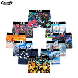 OEM Manufacturer Under Wear Customized Logo Underwear Custom Men Boxer Trunk Men's Boxers For Men