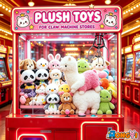 Großhandel Weiche Cartoon-Plüschtiere 8 Zoll Plüschpuppe für Münzbetriebene Greifautomaten mit Individueller Bedruckung