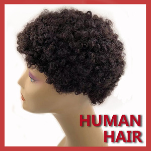 Longfor all'ingrosso <span class=keywords><strong>Afro</strong></span> <span class=keywords><strong>parrucca</strong></span> meccanismo traspirante <span class=keywords><strong>capelli</strong></span> umani <span class=keywords><strong>capelli</strong></span> ricci africani per le donne - Product Image 3