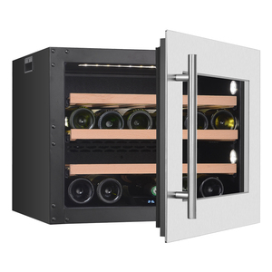 Use enfriador de vino Mini enfriador de vino Compresor Temperatura constante Refrigerador de vino Montado en la pared Hogar empotrado 24 botellas 51l 100 R600a - Product Image 5